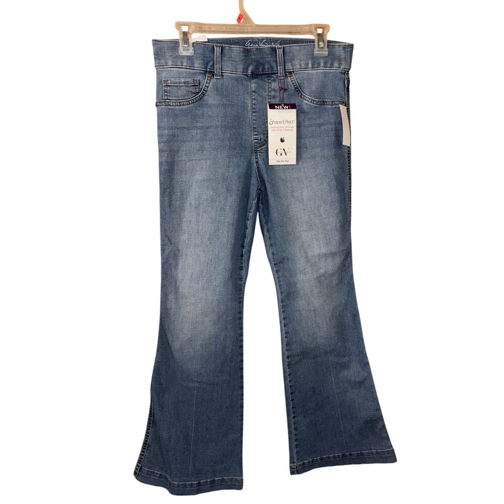 Gloria Vanderbilt women’s Shape Effect high-rise flare jeans medium wash (10PS)